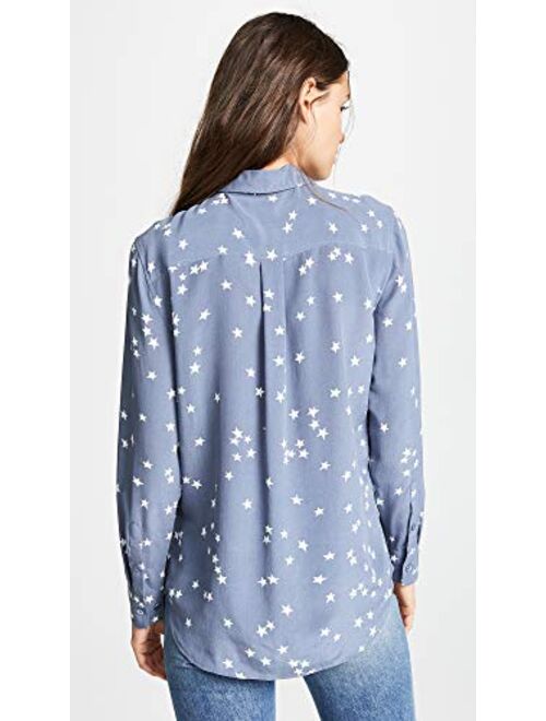 Equipment long-sleeve silk shirt