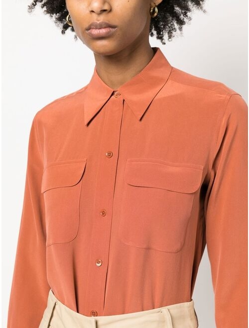 Equipment Signature slim-cut silk shirt