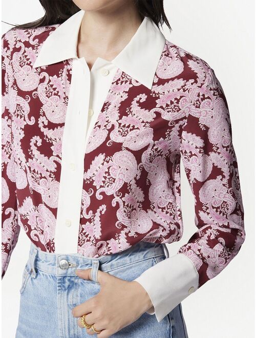 Equipment Nikola paisley-print silk shirt