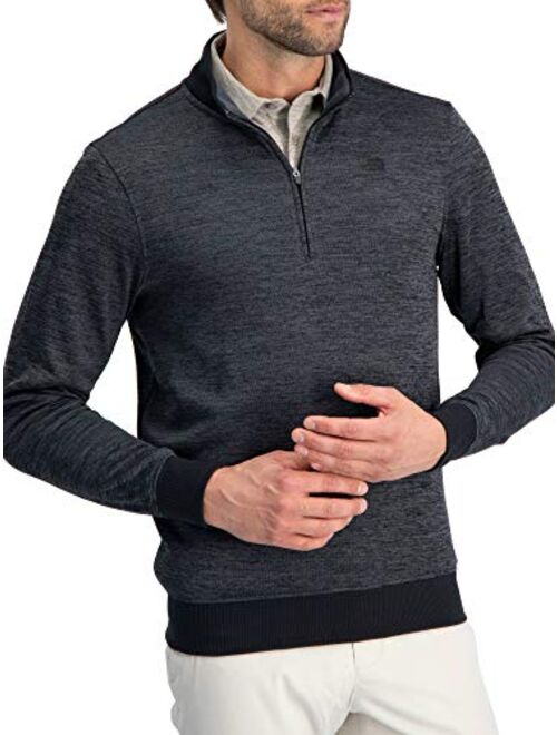 Three Sixty Six Dry Fit Pullover Sweaters for Men - Quarter Zip Fleece Golf Jacket - Tailored Fit