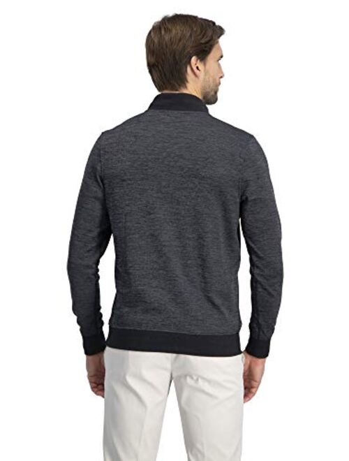 Three Sixty Six Dry Fit Pullover Sweaters for Men - Quarter Zip Fleece Golf Jacket - Tailored Fit