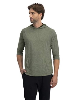 Mens Hoodies Pullover - Long Sleeve Casual Hoodie for Men - Lightweight Thin Hooded Sweater T Shirt