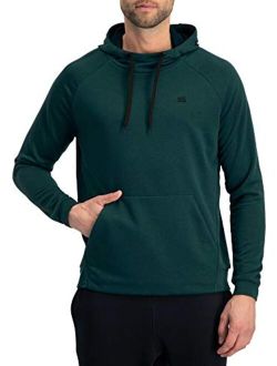 Dry Fit Mens Hoodies Pullover - Workout Sweatshirts for Men w/Adjustable Hoodie