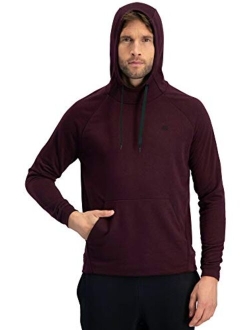 Dry Fit Mens Hoodies Pullover - Workout Sweatshirts for Men w/Adjustable Hoodie