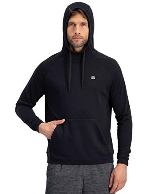 Three Sixty Six Dry Fit Mens Hoodies Pullover - Workout Sweatshirts for Men w/Adjustable Hoodie