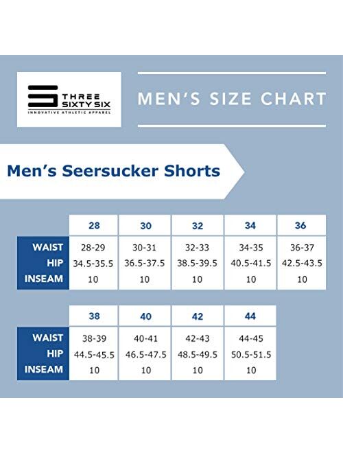 Three Sixty Six Seersucker Golf Short for Men - Quick Dry Casual Walk Shorts - 10 Inch Inseam