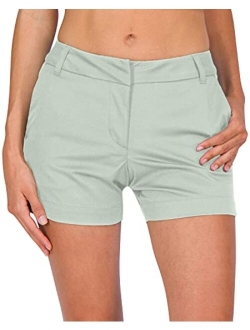 Womens Golf Shorts 4 Inch Inseam - Quick Dry Active Shorts with Pockets, Athletic and Breathable