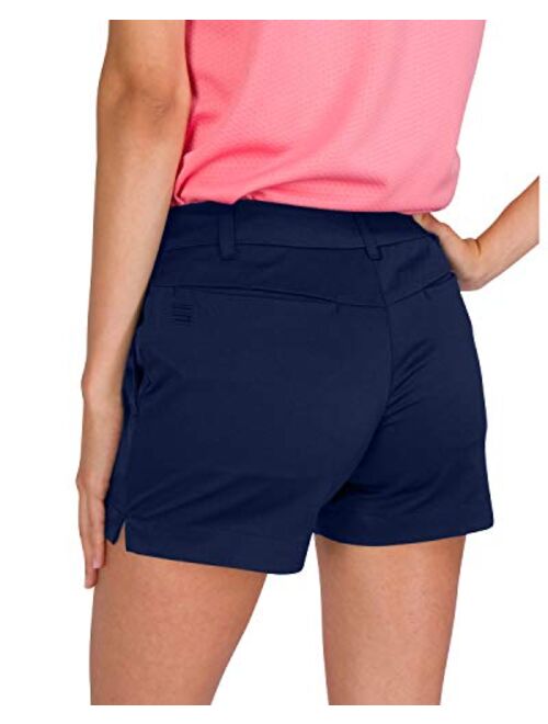 Three Sixty Six Womens Golf Shorts 4 Inch Inseam - Quick Dry Active Shorts with Pockets, Athletic and Breathable