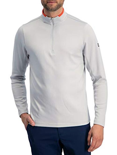 Three Sixty Six Golf Half Zip Pullover Men - Fleece Sweater Jacket - Mens Dry Fit Golf Shirts