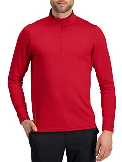 Three Sixty Six Golf Half Zip Pullover Men - Fleece Sweater Jacket - Mens Dry Fit Golf Shirts