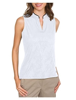 Sleeveless Golf Shirt for Women - Dry Fit Breathable Golf Top w/ 4-Way Stretch Fabric, Moisture Wicking & Anti-Odor