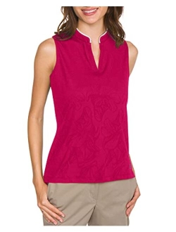 Sleeveless Golf Shirt for Women - Dry Fit Breathable Golf Top w/ 4-Way Stretch Fabric, Moisture Wicking & Anti-Odor