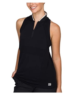 Sleeveless Golf Shirt for Women - Dry Fit Breathable Golf Top w/ 4-Way Stretch Fabric, Moisture Wicking & Anti-Odor