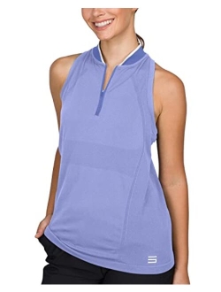 Sleeveless Golf Shirt for Women - Dry Fit Breathable Golf Top w/ 4-Way Stretch Fabric, Moisture Wicking & Anti-Odor