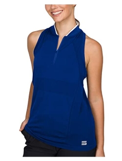 Sleeveless Golf Shirt for Women - Dry Fit Breathable Golf Top w/ 4-Way Stretch Fabric, Moisture Wicking & Anti-Odor