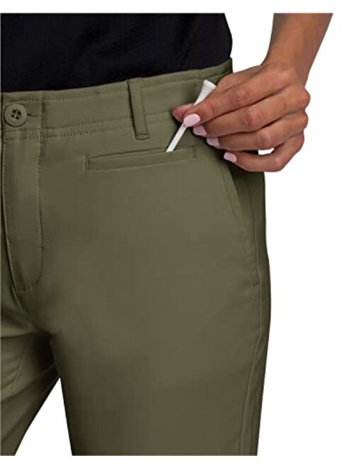 Three Sixty Six Womens Quick Dry Golf Pants 30 Inch Inseam - Lightweight 4-Way Stretch, Moisture Wicking, Anti-Odor, UPF 50+