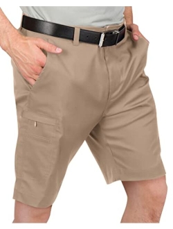 Cargo Golf Shorts for Men - Dry Fit, Large Pockets, Lightweight, Moisture Wicking, 4-Way Stretch