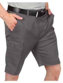 Cargo Golf Shorts for Men - Dry Fit, Large Pockets, Lightweight, Moisture Wicking, 4-Way Stretch