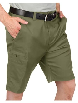 Cargo Golf Shorts for Men - Dry Fit, Large Pockets, Lightweight, Moisture Wicking, 4-Way Stretch