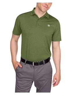 Golf Shirts for Men - Mens Quick Dry Collared Polo Shirt - 4-Way Stretch & UPF 50