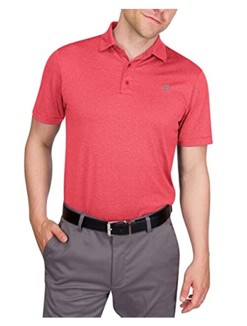 Three Sixty Six Golf Shirts for Men - Mens Quick Dry Collared Polo Shirt - 4-Way Stretch & UPF 50