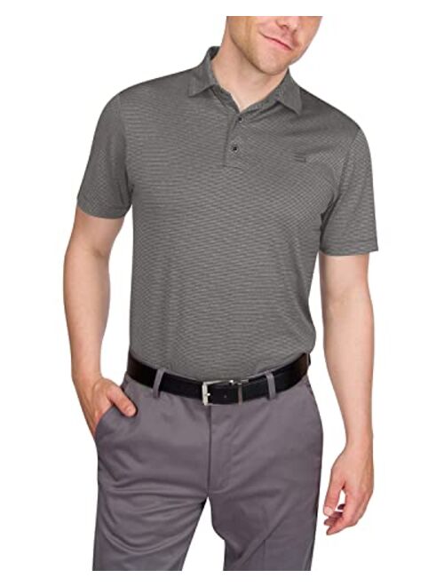 Three Sixty Six Golf Shirts for Men - Mens Quick Dry Collared Polo Shirt - 4-Way Stretch & UPF 50