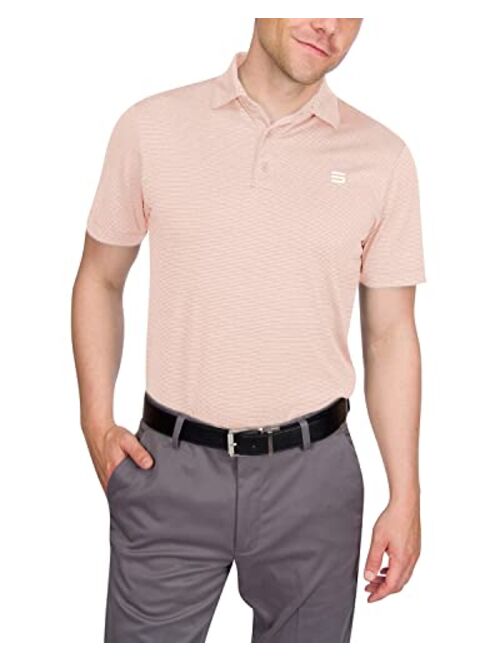 Three Sixty Six Golf Shirts for Men - Mens Quick Dry Collared Polo Shirt - 4-Way Stretch & UPF 50