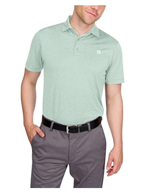 Three Sixty Six Golf Shirts for Men - Mens Quick Dry Collared Polo Shirt - 4-Way Stretch & UPF 50