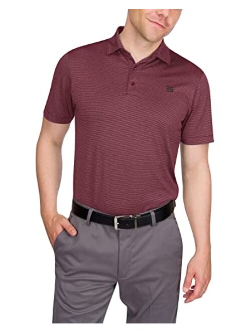 Three Sixty Six Golf Shirts for Men - Mens Quick Dry Collared Polo Shirt - 4-Way Stretch & UPF 50