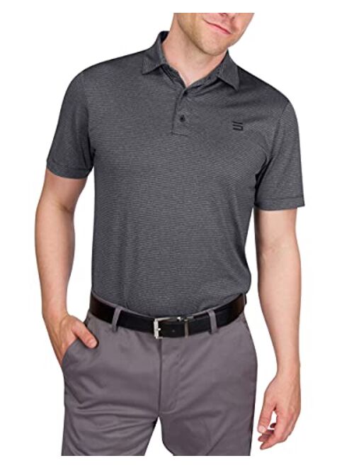 Three Sixty Six Golf Shirts for Men - Mens Quick Dry Collared Polo Shirt - 4-Way Stretch & UPF 50