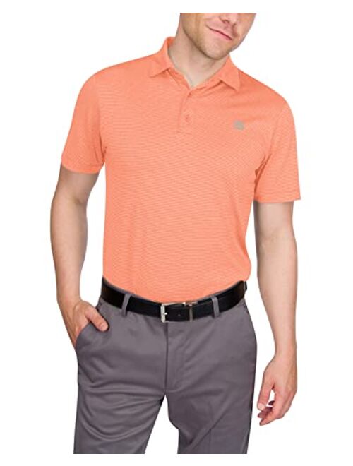 Three Sixty Six Golf Shirts for Men - Mens Quick Dry Collared Polo Shirt - 4-Way Stretch & UPF 50