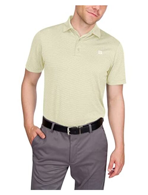 Three Sixty Six Golf Shirts for Men - Mens Quick Dry Collared Polo Shirt - 4-Way Stretch & UPF 50