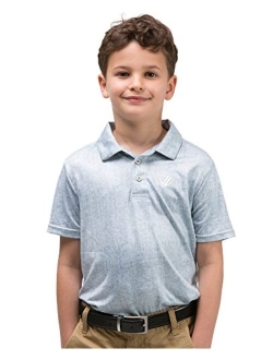 Youth Boys Golf Dri Fit Polo Shirt, Breathable Performance Fit