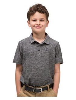 Youth Boys Golf Dri Fit Polo Shirt, Breathable Performance Fit