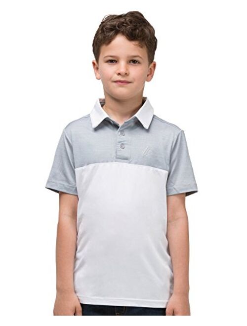 Three Sixty Six Youth Boys Golf Dri Fit Polo Shirt, Breathable Performance Fit