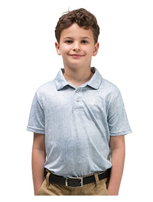 Three Sixty Six Youth Boys Golf Dri Fit Polo Shirt, Breathable Performance Fit