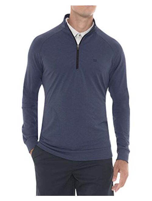 Three Sixty Six Mens Lightweight Dry Fit Pullover - Long Sleeve Half Zip Golf Jacket for Men