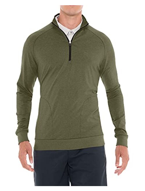 Three Sixty Six Mens Lightweight Dry Fit Pullover - Long Sleeve Half Zip Golf Jacket for Men