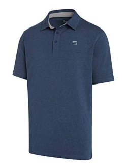 Golf Polo Shirts for Men - Dry Fit Collared Golf Polos - Lightweight and Breathable w/Stretch Fabric