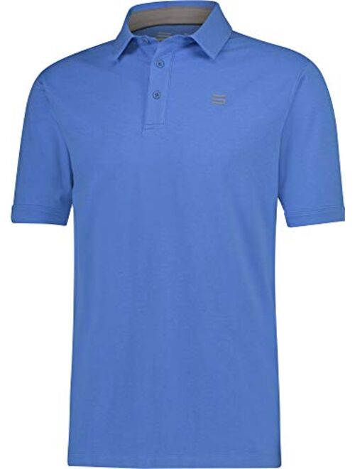 Three Sixty Six Golf Polo Shirts for Men - Dry Fit Collared Golf Polos - Lightweight and Breathable w/Stretch Fabric