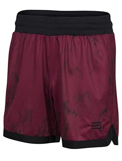 Three Sixty Six Womens Quick Dry Basketball Shorts, Elastic Waist w/Drawstring, 6.5 Inch Inseam