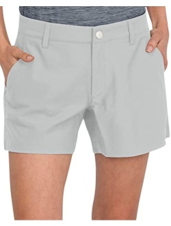 Womens Golf Shorts - 5 Inseam, Quick Dry Active Shorts w/Pockets, Adjustable Drawstring & Stretchy Waistband