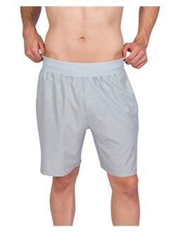 Dry Fit Mens Workout Shorts - Performance Stretch Gym Shorts for Men - Anti-Odor, Zip Pocket