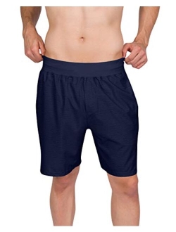 Dry Fit Mens Workout Shorts - Performance Stretch Gym Shorts for Men - Anti-Odor, Zip Pocket