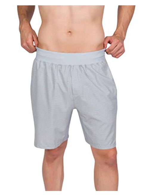 Three Sixty Six Dry Fit Mens Workout Shorts - Performance Stretch Gym Shorts for Men - Anti-Odor, Zip Pocket