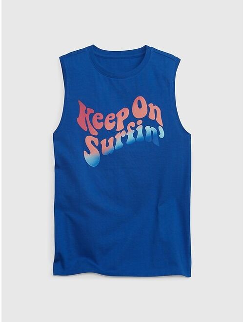 Gap Kids Graphic Muscle Tank Top