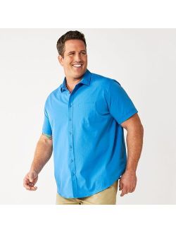 Men's Big & Tall Apt. 9 Slim-Fit Athleisure Untucked Tech Button-Down Shirt