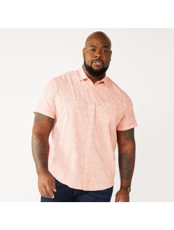 Men's Big & Tall Apt. 9 Slim-Fit Athleisure Untucked Tech Button-Down Shirt