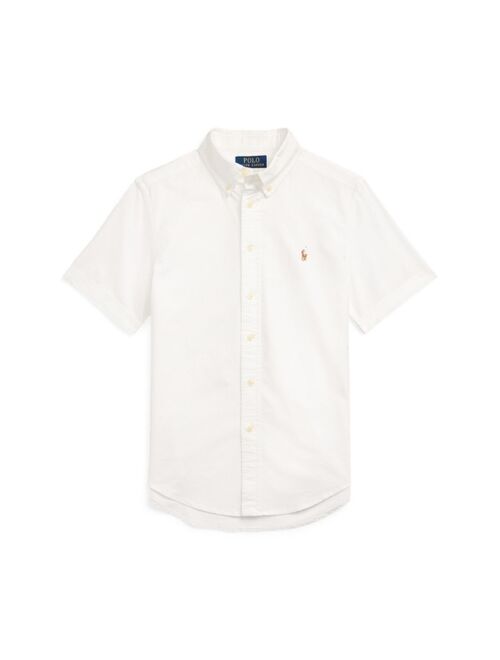 POLO RALPH LAUREN Big Boys Cotton Oxford Short-Sleeve Shirt