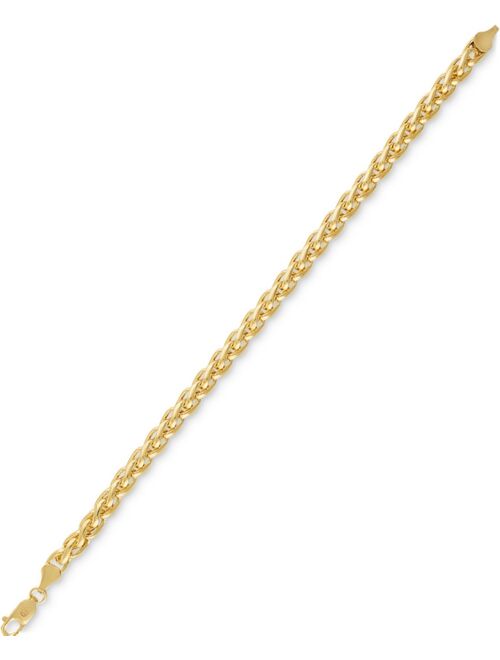 ESQUIRE MEN'S JEWELRY Wheat Link Chain Bracelet, Created for Macy's